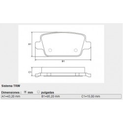 PASTILLAS DE FRENO FORD GALAXY KUGA MONDEO S-MAX LAND ROVER FREELANDER - TRASERA