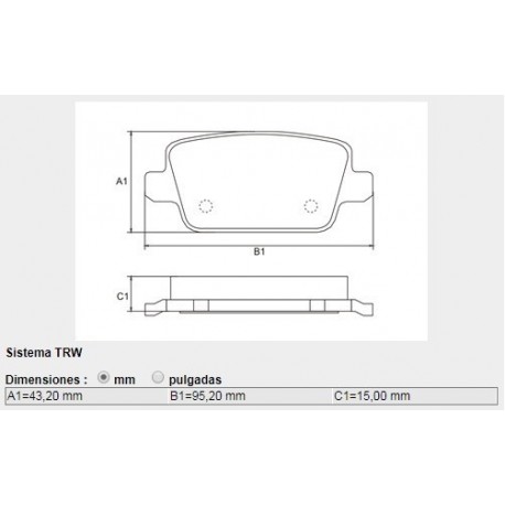 PASTILLAS DE FRENO FORD GALAXY KUGA MONDEO S-MAX LAND ROVER FREELANDER - TRASERA