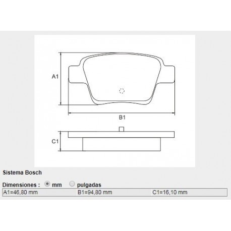 PASTILLAS DE FRENO CITROEN C4 COUPE GEELY EMGRAND 7 1.8 PEUGEOT 307 04/ - TRASERA