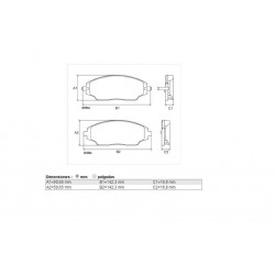 PASTILLAS DE FRENO CHEVROLET COBALT ONIX SONIC SPIN - DELANTERA