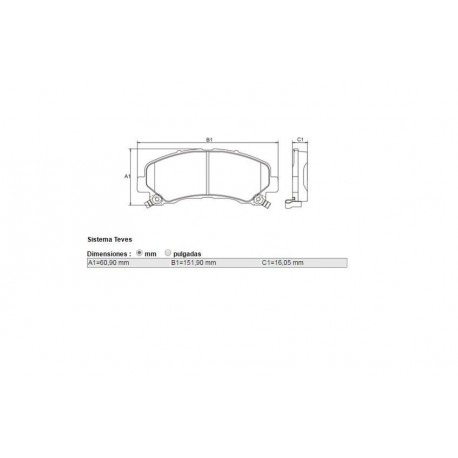 PASTILLAS DE FRENO CHEVROLET S10 2.4 2.8 TRAILBLAZER ISUZU D-MAX - DELANTERA