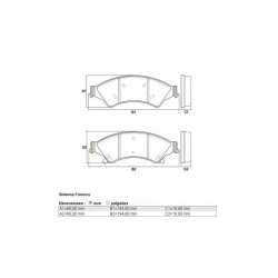 PASTILLAS DE FRENO FORD RANGER 2.2 - DELANTERA