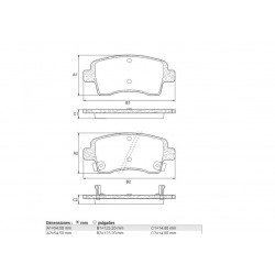PASTILLAS DE FRENO BMW SERIE 1 120 320 TOYOTA ETIOS - DELANTERA
