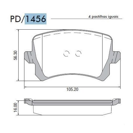 PASTILLAS DE FRENO VOLKSWAGEN PASSAT SHARAN II TIGUAN 2.0 TFSI VENTO 09/ - TRASERA