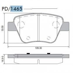 PASTILLAS DE FRENO AUDI A3 SEAT LEON VOLKSWAGEN GOLF SCIROCCO VENTO 2.0 - TRASERA