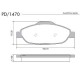 PASTILLAS DE FRENO CITROEN C4 LOUNGE PEUGEOT 308 3008 408 5008 1.6 - DELANTERA