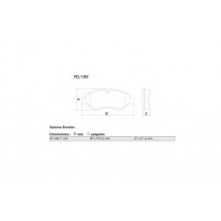 PASTILLAS DE FRENO IVECO DAILY III 06/ MERCEDES BENZ SPRINTER 318 415CDI 06/ - DELANTERA