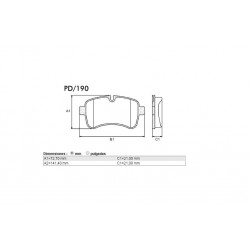 PASTILLAS DE FRENO IVECO DAILY III 06/ - TRASERA