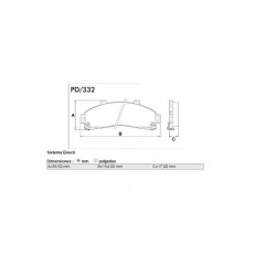 PASTILLAS DE FRENO FORD EXPLORER RANGER KIA PREGGIO MAZDA B2300 B2500 B3000 B4000 - DELANTERA