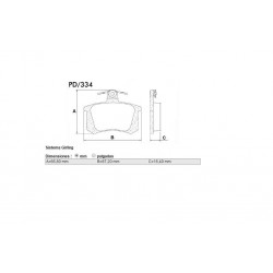PASTILLAS DE FRENO ALFA ROMEO 33 155 164 AUDI A4 A6 FIAT BARCHETTA COUPE TEMPRA - TRASERA