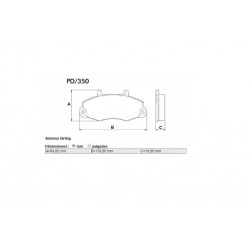PASTILLAS DE FRENO FORD TRANSIT RODADO 14 - DELANTERA
