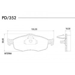 PASTILLAS DE FRENO FORD MONDEO 93/01 - DELANTERA