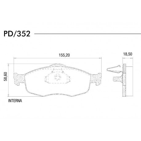 PASTILLAS DE FRENO FORD MONDEO 93/01 - DELANTERA