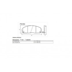 PASTILLAS DE FRENO HYUNDAI H100 06/ - DELANTERA