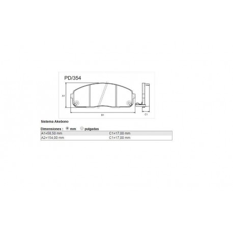 PASTILLAS DE FRENO HYUNDAI H100 06/ - DELANTERA