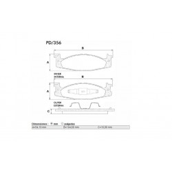 PASTILLAS DE FRENO FORD RANGER 150 250 94/96 - DELANTERA