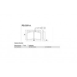 PASTILLAS DE FRENO IVECO DAILY 35.10 35.8 40.8 - DELANTERA