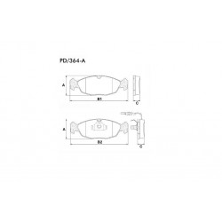 PASTILLAS DE FRENO CITROEN SAXO PEUGEOT 106 306 - DELANTERA