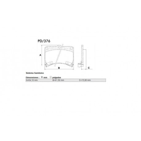 PASTILLAS DE FRENO FORD ESCORT 91/96 MAZDA 121 323 MX3 - DELANTERA