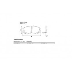 PASTILLAS DE FRENO MITSUBISHI L200 L300 MONTERO - DELANTERA