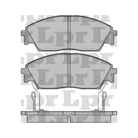 PASTILLAS DE FRENO HONDA CIVIC SHUTTLE CR-X PRELUDE GALLOPER 90/96 - DELANTERA