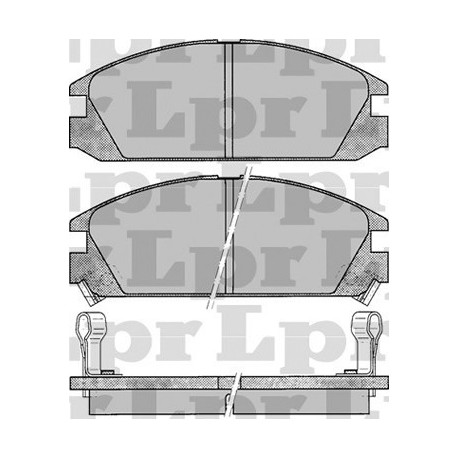 PASTILLAS DE FRENO HONDA ACCORD ACURA CIVIC INTEGRA PRELUDE 90/96 - DELANTERA