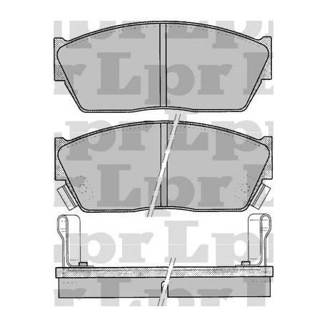 PASTILLAS DE FRENO HONDA ACCORD CIVIC I SHUTTLE 1.5 - DELANTERA