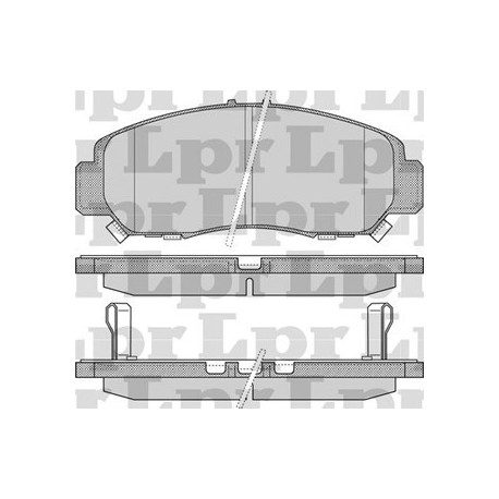 PASTILLAS DE FRENO HONDA ACCORD ACURA CIVIC VIII FR-V LEGEND STREAM VTEC - DELANTERA
