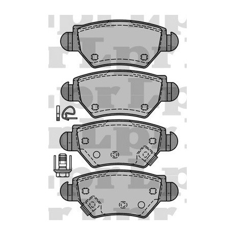 PASTILLAS DE FRENO CHEVROLET ASTRA ZAFIRA 1.6 - 1.8 - 2.0 DI 16V 98/01 - TRASERA