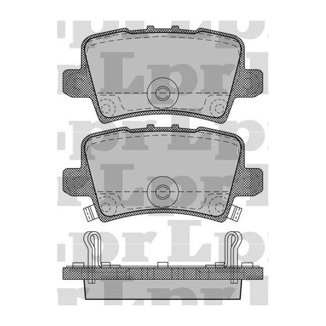 PASTILLAS DE FRENO HONDA CIVIC VII HYUNDAI SONATA SONICA 3.3 - TRASERA