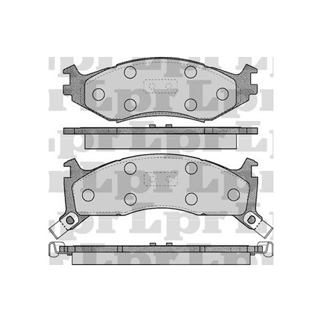 PASTILLAS DE FRENO DODGE CHRYSLER CARAVAN DAYTONA GRAND CARAVAN LEBARON SHADOW SPIRIT VOYAGER - DELANTERA