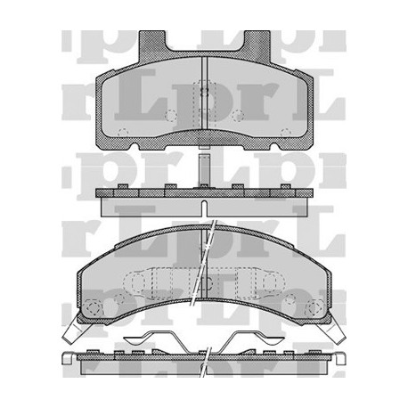 PASTILLAS DE FRENO CHEVROLET BUICK LUMINA PONTIAC - DELANTERA