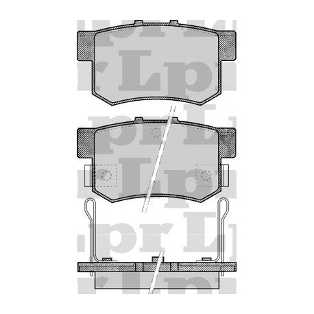PASTILLAS DE FRENO HONDA ACCORD CIVIC COUPE LEGEND NSX 3.0 ROVER 620 623 - TRASERA