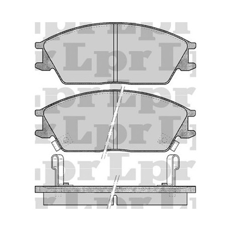 PASTILLAS DE FRENO HONDA CIVIC PRELUDE HYUNDAI ACCENT ELANTRA EXCEL PONY SCOUPE JAC J3 - DELANTERA
