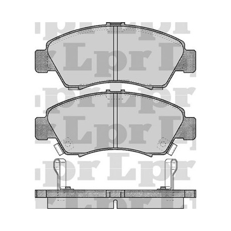 PASTILLAS DE FRENO HONDA CIVIC 1.3 1.5 1.6 90/96 FIT 03/ - DELANTERA