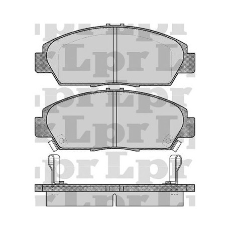 PASTILLAS DE FRENO HONDA ACCORD AERODECK V PRELUDE 92/96 - DELANTERA