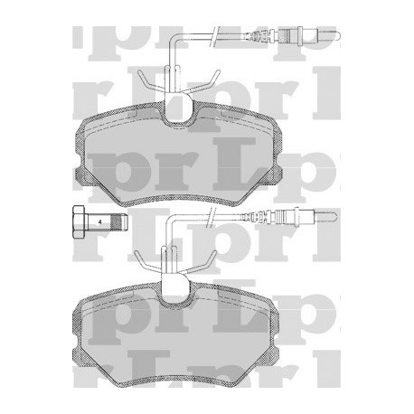 PASTILLAS DE FRENO CITROEN ZX PEUGEOT 306 4 SENSORES LARGOS - DELANTERA