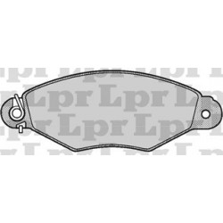 PASTILLAS DE FRENO CITROEN XSARA PEUGEOT 206 306 RENAULT KANGOO - DELANTERA