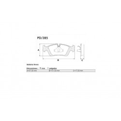 PASTILLAS DE FRENO BMW SERIE 3 COMPACT Z3 ROADSTER COUPE 94/ - DELANTERA