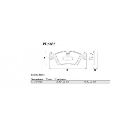 PASTILLAS DE FRENO BMW SERIE 3 COMPACT Z3 ROADSTER COUPE 94/ - DELANTERA
