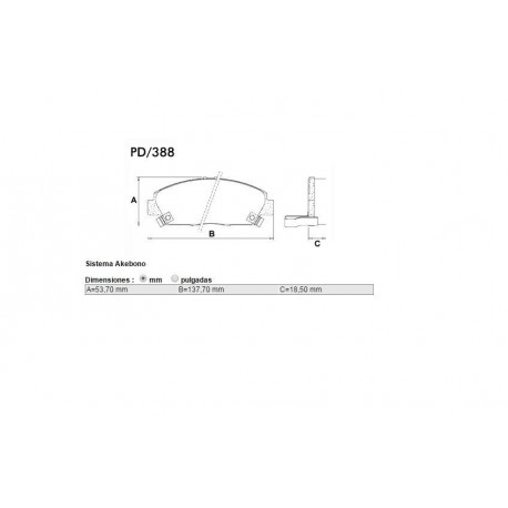 PASTILLAS DE FRENO HONDA ACCORD AERODECK V PRELUDE 92/96 - DELANTERA
