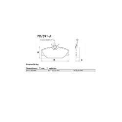 PASTILLAS DE FRENO RENAULT LAGUNA MEGANE R19 SAFRANE SCENIC - DELANTERA