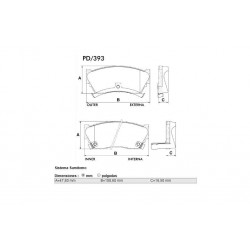 PASTILLAS DE FRENO NISSAN ALMERA SENTRA SUZUKI BALENO - DELANTERA
