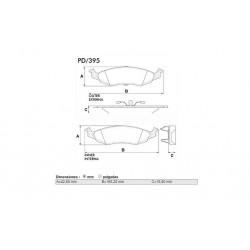 PASTILLAS DE FRENO CHRYSLER NEON - DELANTERA