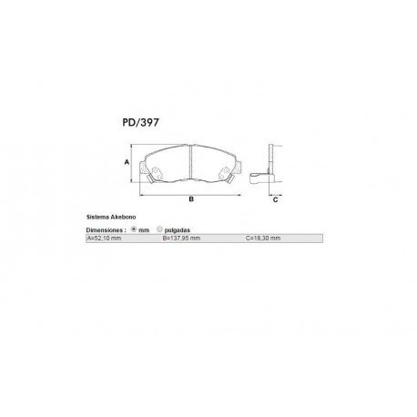 PASTILLAS DE FRENO ACURA CL HONDA ACCORD CIVIC PRELUDE ROVER 620 DIESEL 90/96 - DELANTERA