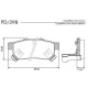 PASTILLAS DE FRENO HONDA CITY CIVIC CR-X III DEL SOL 1.6 16V FIT INTEGRA JAZZ WR-V - TRASERA