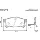 PASTILLAS DE FRENO HONDA CITY CIVIC CR-X III DEL SOL 1.6 16V FIT INTEGRA JAZZ WR-V - TRASERA