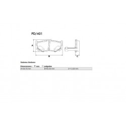 PASTILLAS DE FRENO HONDA ACCORD PRELUDE NISSAN MAXIMA SUZUKI SWIFT - TRASERA