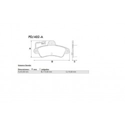 PASTILLAS DE FRENO FORD MONDEO GHIA 93/95 - TRASERA