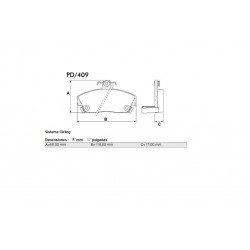 PASTILLAS DE FRENO ROVER 214 414 - DELANTERA